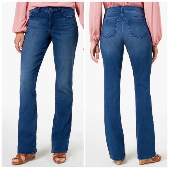 Style & Co. Denim - Style & Co Bootcut Tummy Control Jeans Petite Size 12 Short